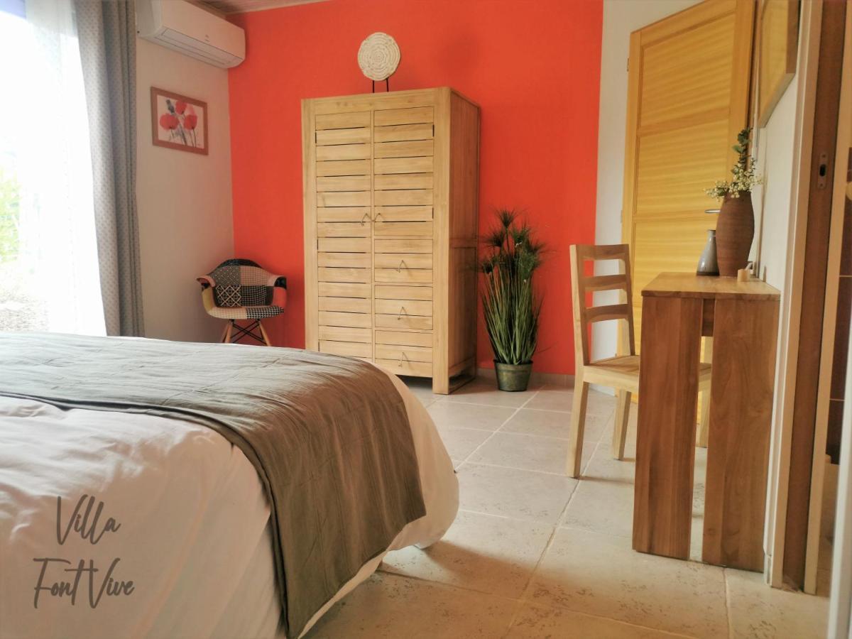 Villa Font Vive - Chambres D'Hotes Eco-Labellisees Avec Cuisine - Confort, Calme Et Vue Exceptionnels ! Grospierres Eksteriør billede