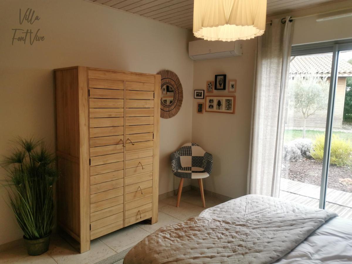 Villa Font Vive - Chambres D'Hotes Eco-Labellisees Avec Cuisine - Confort, Calme Et Vue Exceptionnels ! Grospierres Eksteriør billede