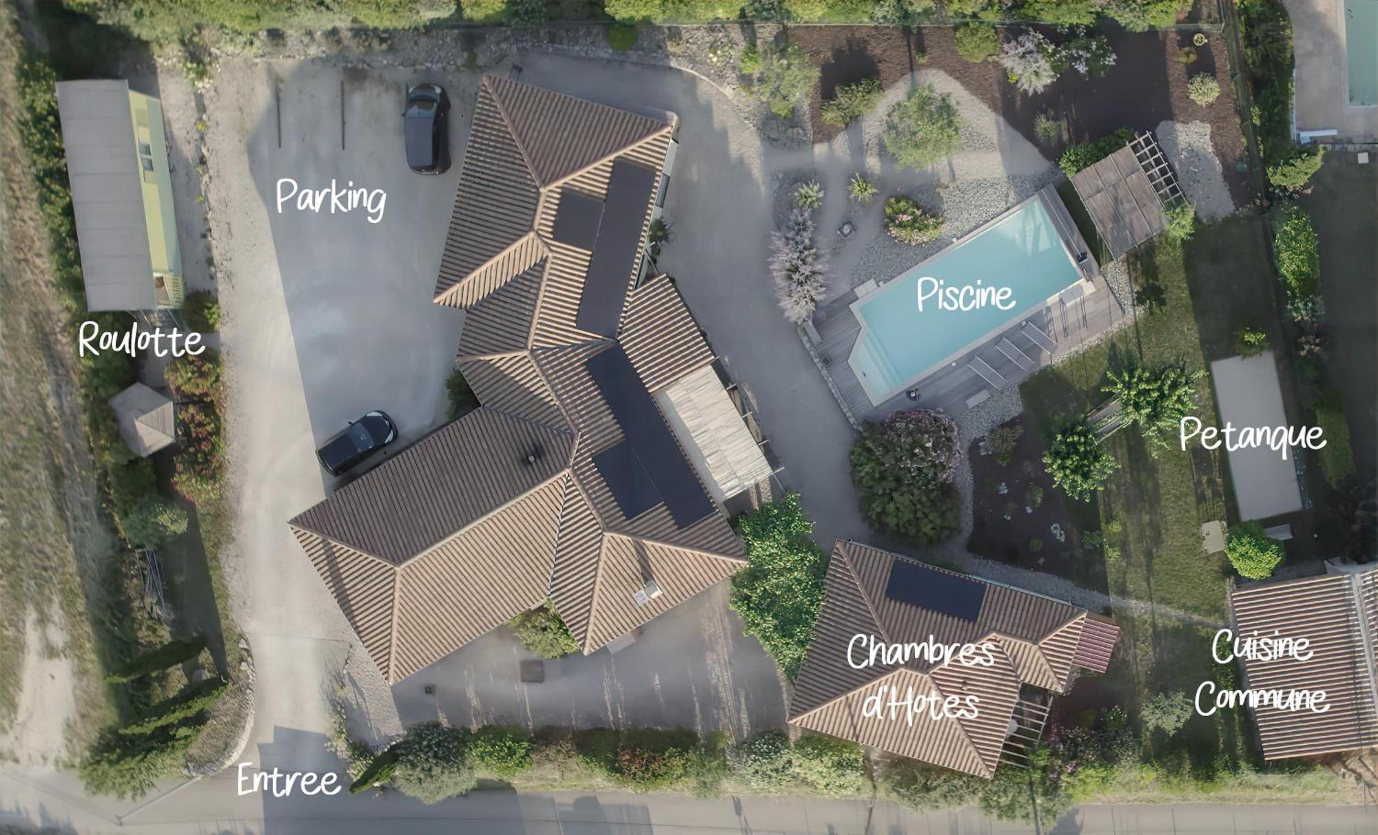Villa Font Vive - Chambres D'Hotes Eco-Labellisees Avec Cuisine - Confort, Calme Et Vue Exceptionnels ! Grospierres Eksteriør billede
