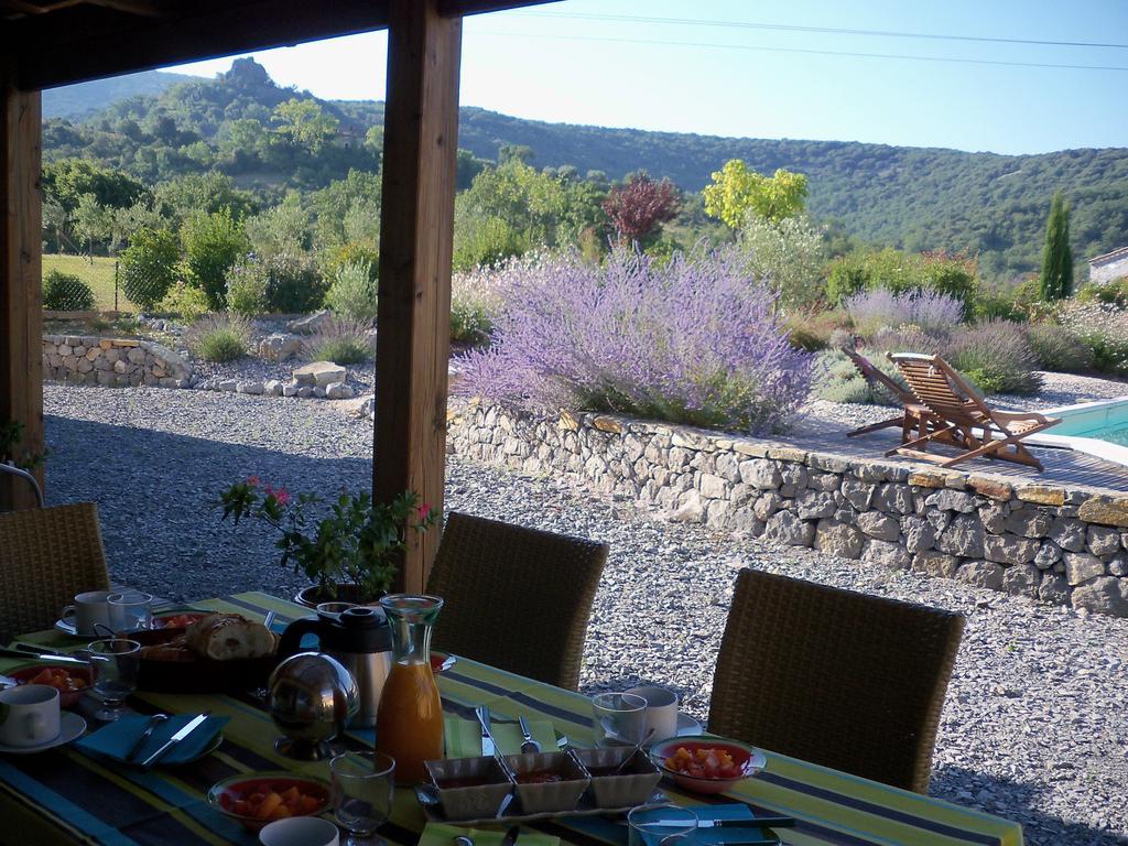 Villa Font Vive - Chambres D'Hotes Eco-Labellisees Avec Cuisine - Confort, Calme Et Vue Exceptionnels ! Grospierres Eksteriør billede